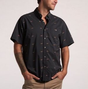 Howler Brothers Airwave Shirt Telegram Dobby Antique Black Small
